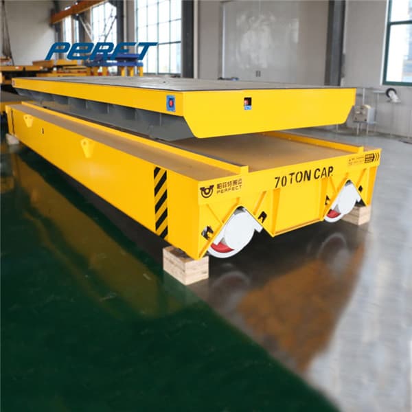 motorized transfer car with railings 50 tons